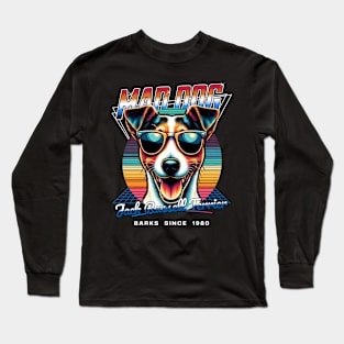 Mad Dog Jack Russell Terrier Dog Long Sleeve T-Shirt